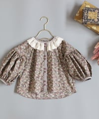 Cherry ripe/scallop blouse