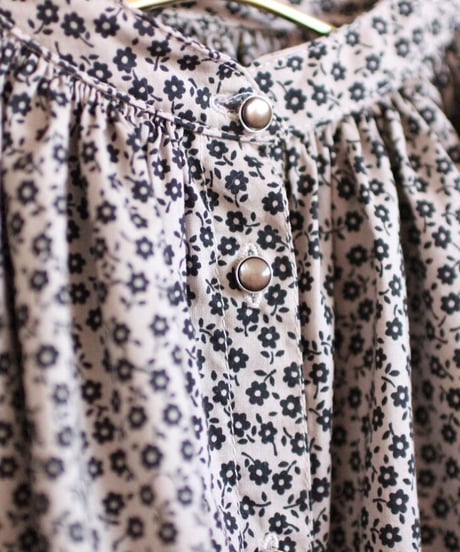 rétro flower gather one-piece