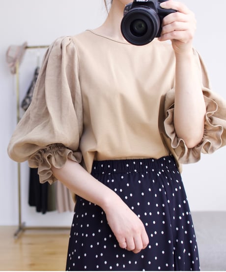 chouquette cut&sew/organic cotton×french linen
