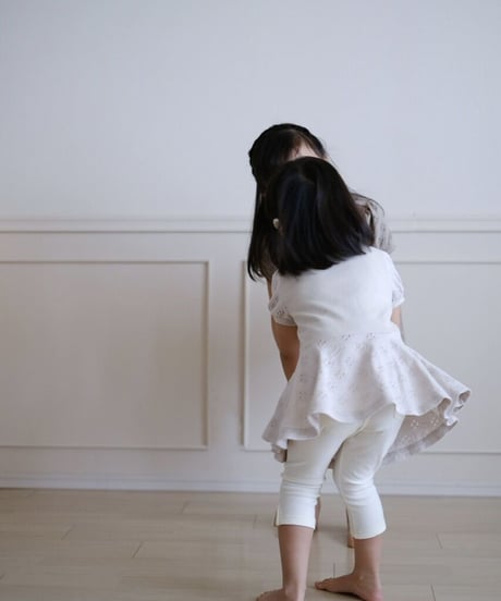 peplum puff sleeve cut&sew