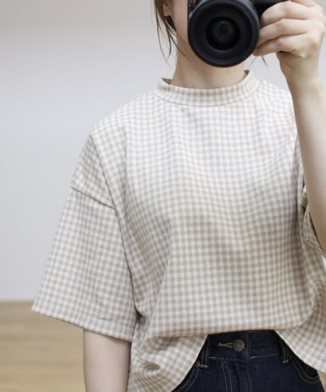 mock neck cut and sew