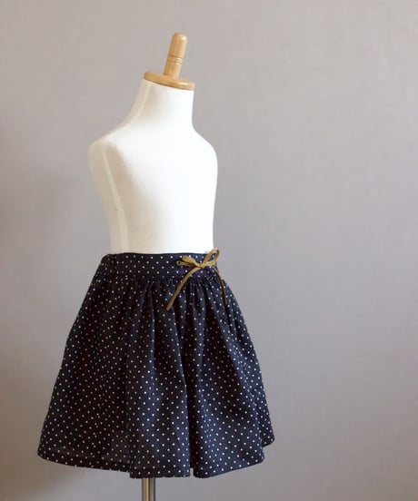 eyelet gather skirt