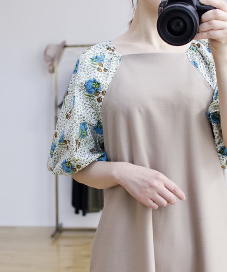 square neck chouquette one-piece