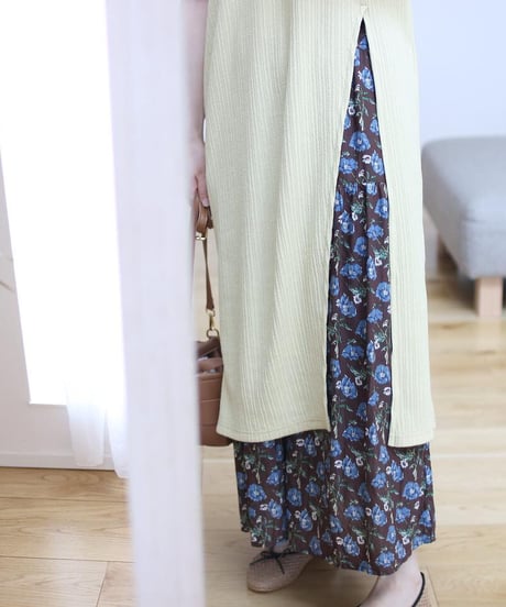 slit long knit tops