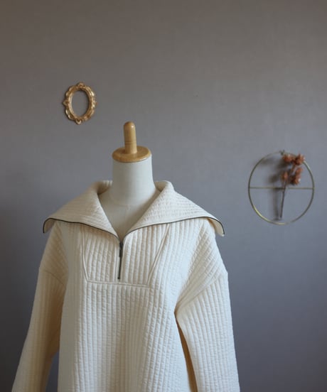 quilting zip pullover/ladies