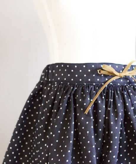 eyelet gather skirt