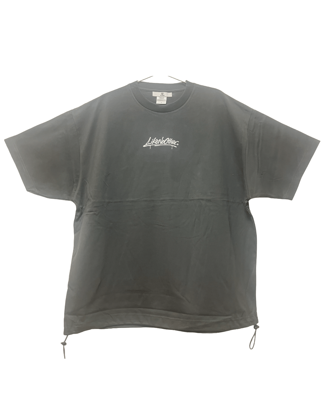 ドローコードTシャツ(スミ/ホワイト) | LIKE NO OTHER-street wear