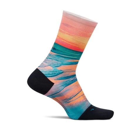 【Feetures】ELITE LIGHT CUSHION MINI CREW SunsetGlow