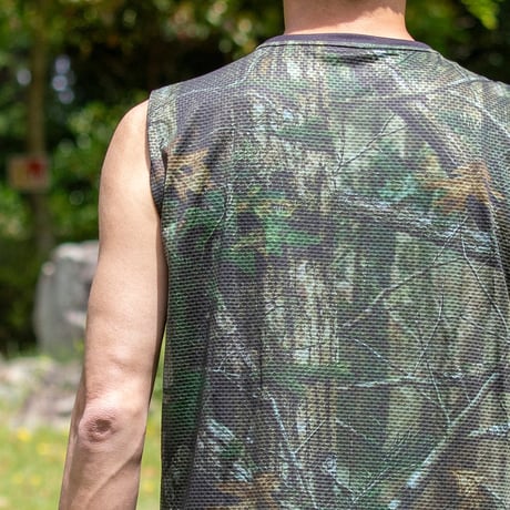 【STAMP RUN&CO】STAMP GRAPHIC TANK (BLACK／REAL TREE CAMO)