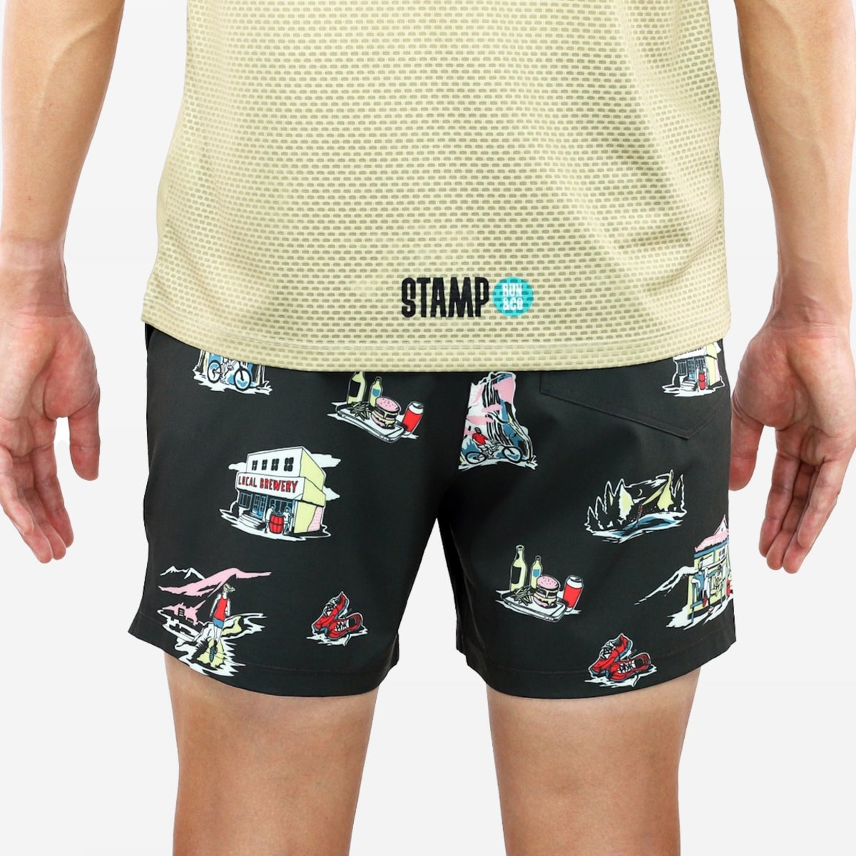 STAMP RUN&CO】3 POCKET SHORTS -LOCAL MOUNTAIN-（