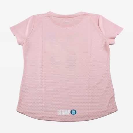 【STAMP RUN&CO】GRAPHIC WOMENS RUN TEE -ENTER THE TRAIL（PINK）