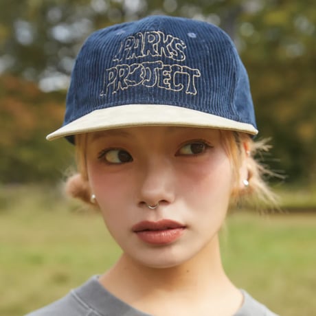 【PARKS PROJECT】矢部ユウナ× REDFISH × PARKS PROJECT Bicolor Corduroy Cap