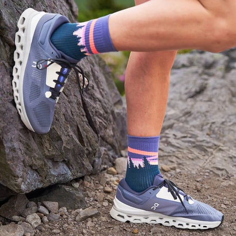 【Feetures】ELITE LIGHT CUSHION MINI CREW PurpleAurora