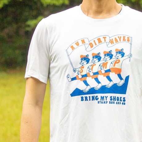 【STAMP RUN&CO】GRAPHIC RUN TEE -DIRT WAVES-