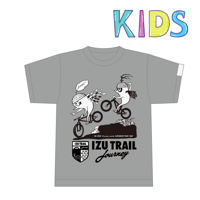 KIDS【IZU TRAIL Journey】BIKE Tee　グレー