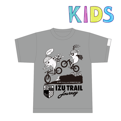 KIDS【IZU TRAIL Journey】BIKE Tee　グレー