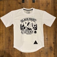 【STAMP RUN&CO】STAMP WIDE TEE (BLACK NIGHT)