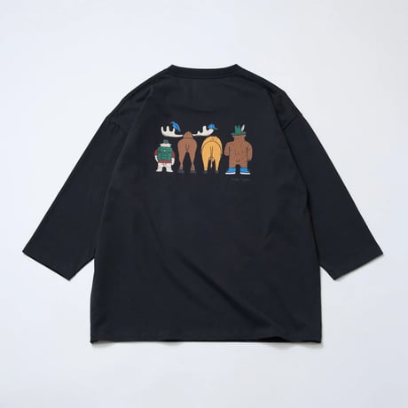 【PARKS PROJECT】”FRIENDS”3/4Tee BLACK