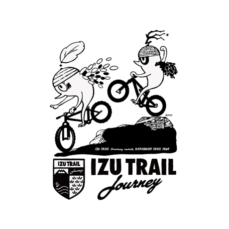 【IZU TRAIL Journey】BIKE Tee　ホワイト