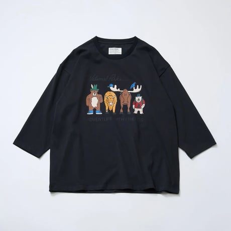 【PARKS PROJECT】”FRIENDS”3/4Tee BLACK