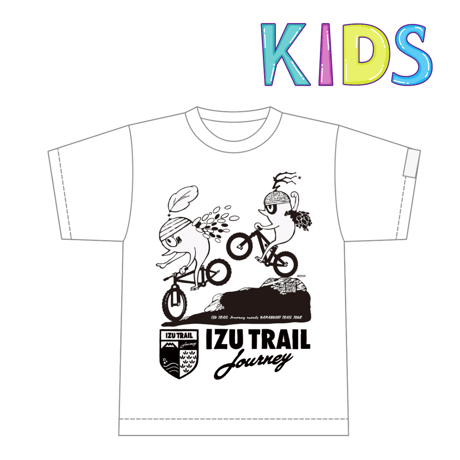 KIDS【IZU TRAIL Journey】BIKE Tee　ホワイト
