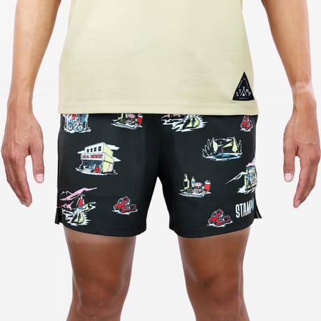 【STAMP RUN&CO】3 POCKET SHORTS -LOCAL MOUNTAIN-（CHARCOAL）