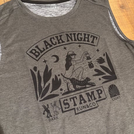 【STAMP RUN&CO】STAMP DAILY TANK (BLACK NIGHT -DAILY-)