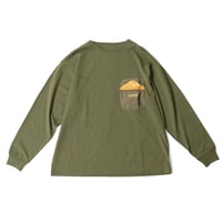 【PARKS PROJECT】ECORICH MT.FUJI POCKET L/S TEE(OLIVE)