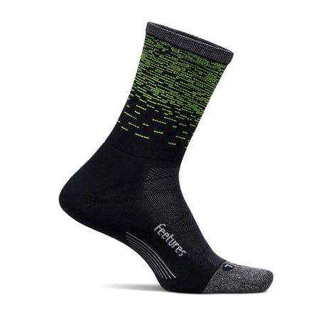 【Feetures】Elite Light Cushion Mini Crew Reflective Yarns（light wave）