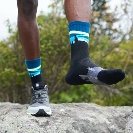 【Feetures】ELITE LIGHT CUSHION MINI CREW BlueAurora