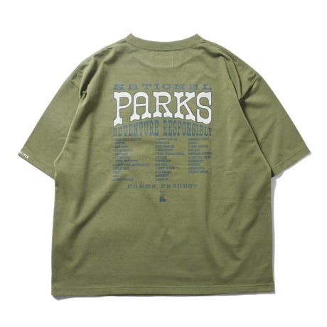 【PARKS PROJECT】ECORICH ALL NATIONAL PARKS TEE(OLIVE)