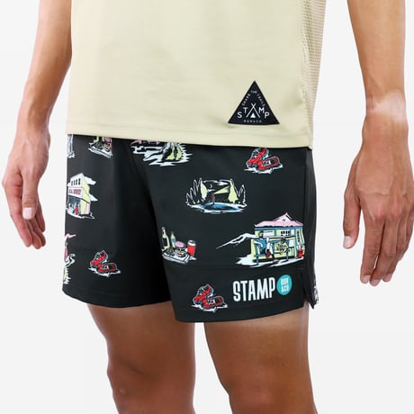 【STAMP RUN&CO】3 POCKET SHORTS -LOCAL MOUNTAIN-（CHARCOAL）