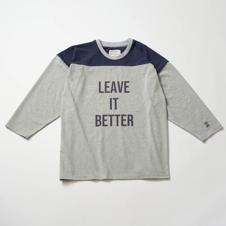 【PARKS PROJECT】Leave It Better Football Tee(H.GLAY)