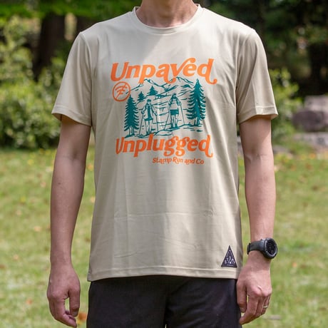 【STAMP RUN&CO】GRAPHIC RUN TEE（Unpaved,Unplugged）