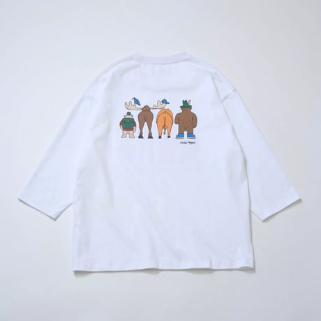 【PARKS PROJECT】”FRIENDS”3/4Tee WHITE