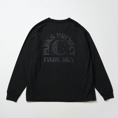 【PARKS PROJECT】Ecorich “Dark Sky” LS Tee(BLACK)