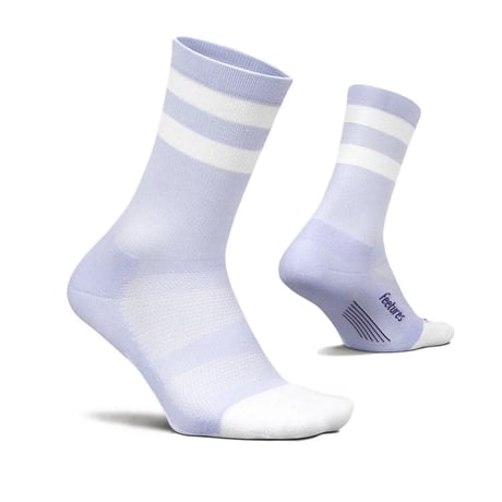 【Feetures】ELITE LIGHT CUSHION MINI CREW LilacHighTopStripe
