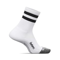 【Feetures】ELITE LIGHT CUSHION MINI CREW WhiteHighTopStripe