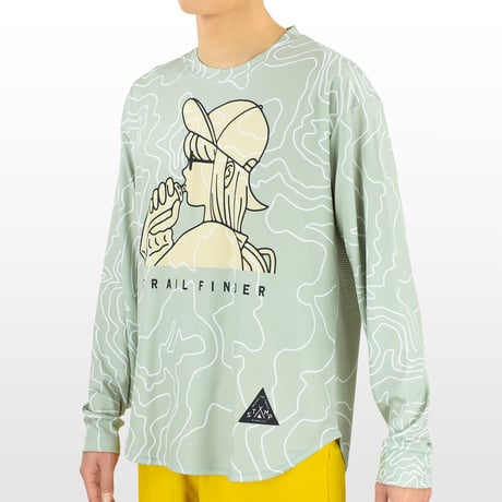 【STAMP RUN&CO】LONG SLEEVE TEE -TRAIL FINDER GIRL-