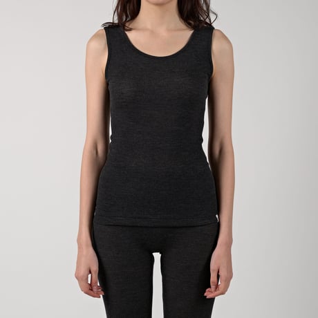 WOOL RIB TANKTOP【CHARCOAL】Size M-L