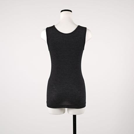 WOOL RIB TANKTOP【CHARCOAL】Size M-L