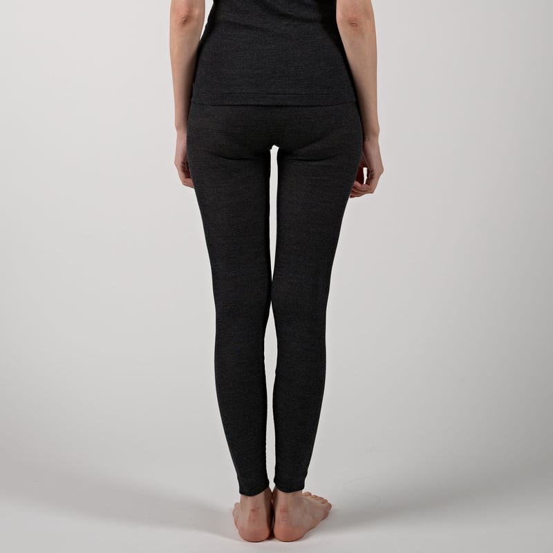 WOOL RIB LEGGINGS【CHARCOAL】Size M-L | lesbutte
