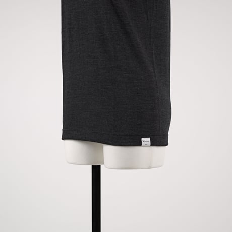 WOOL TENJIKU RAGLAN FRENCH SLEEVE【CHARCOAL】Size M-L