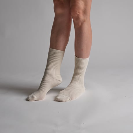 SUVIN-GOLD CHEWY SOCKS-IVORY