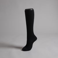 MERINO-WOOL CHEWY HIGH-SOCKS-BLACK