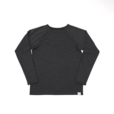 WOOL TENJIKU RAGLAN LONG SLEEVE【CHARCOAL】Size M-L
