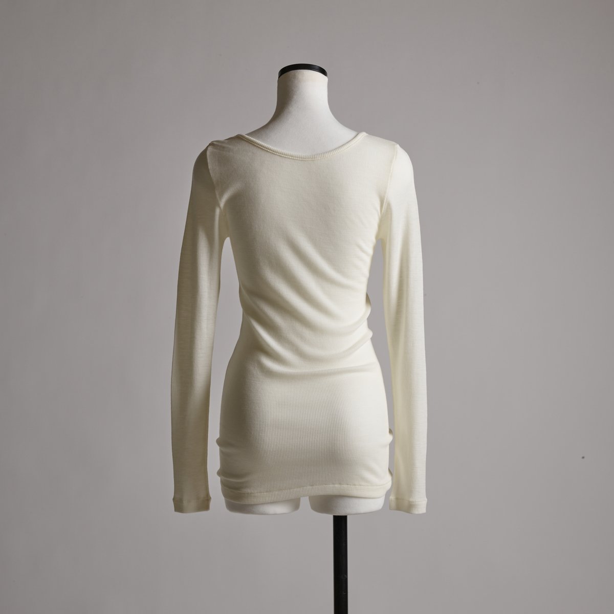 WOOL RIB LONG SLEEVE【IVORY】Size M-L | lesbutte