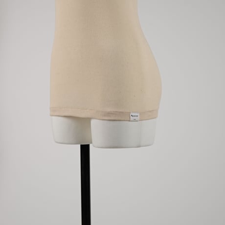 SUVIN GOLD COTTON RIB TANKTOP【ECRU】Size M-L