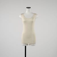 SILK RIB TANKTOP【IVORY】Size M-L