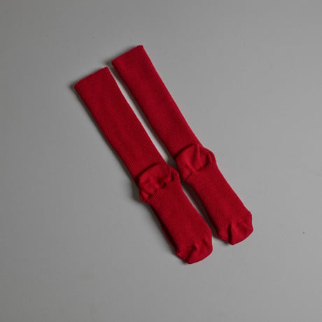 MERINO-WOOL CHEWY HIGH-SOCKS-RED